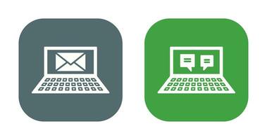 Emails and Online Conversation Icon vector