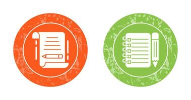 write and checklist Icon vector