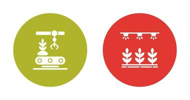 Conveyor and Irrigation  Icon vector