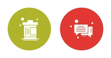 Delete and Message Bubble Icon vector