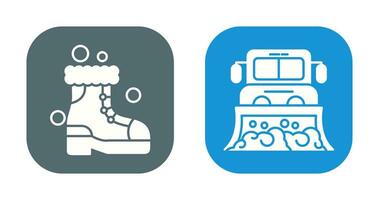 Snowshoes and Truck Icon vector