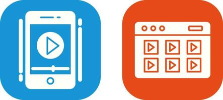 Smartphone and Online Course Icon vector