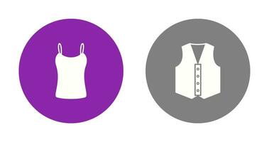 Ladies Vest and safety Icon vector