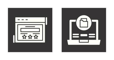 Rating and Data Storage Icon vector