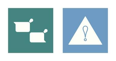 chatting and alert  Icon vector