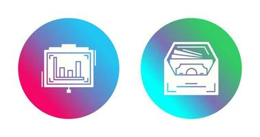 Presentation and Salary Icon vector