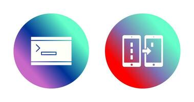 console and data transfer Icon vector