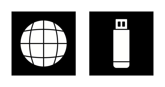 Globe and Design Icon vector