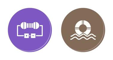 Resistor and  Float Icon vector