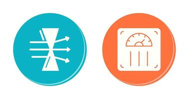 Dispersion and Weight Scale Icon vector