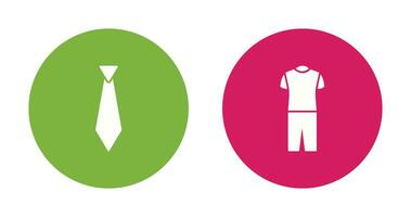 Tie and Pyjamas Icon vector