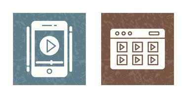 Smartphone and Online Course Icon vector