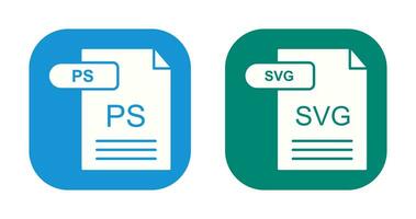 PS and SVG Icon vector