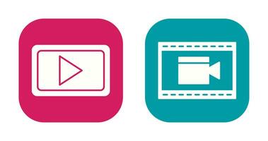 Video Communication and Video and Animation Icon vector