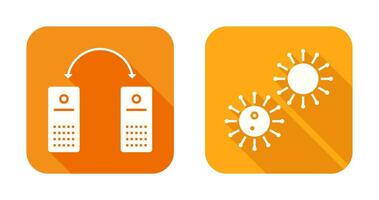 virus and network files  Icon vector