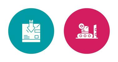 return and delivery Icon vector