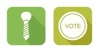 Tie and Vote Link Icon vector