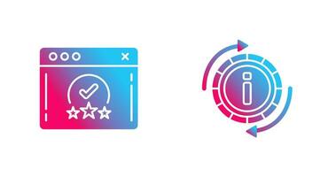 rating and refresh  Icon vector