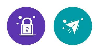 Lock and Send Icon vector