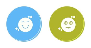 Smile and Neutral Icon vector