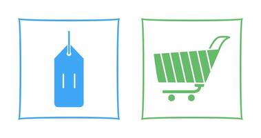 deals and shopping cart Icon vector