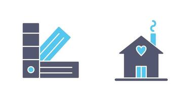 House and Pantone  Icon vector