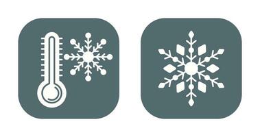 Snow Flake and Cold Icon vector