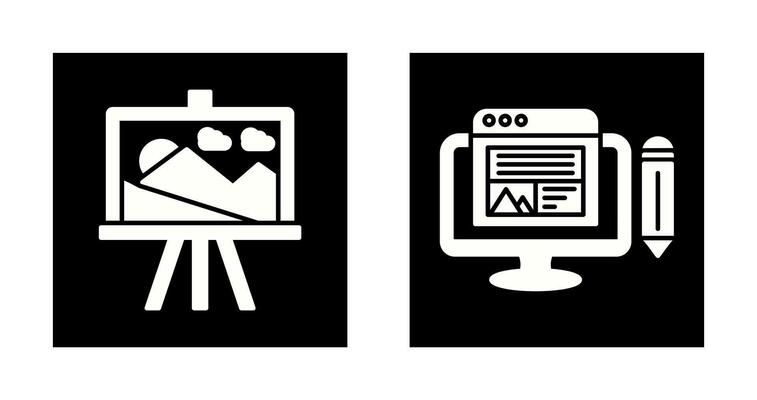 Canvas and Web design Icon