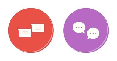 messages and conversation bubbles Icon vector