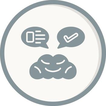 icono de vector de pensamiento