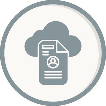 Cloud Data Vector Icon