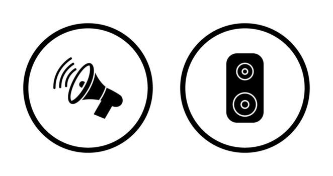 Announcing and Speaker Icon vector