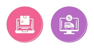 Delivery and Discount Icon vector