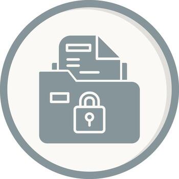 Secure Folder Vector Icon