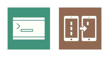 console and data transfer Icon vector