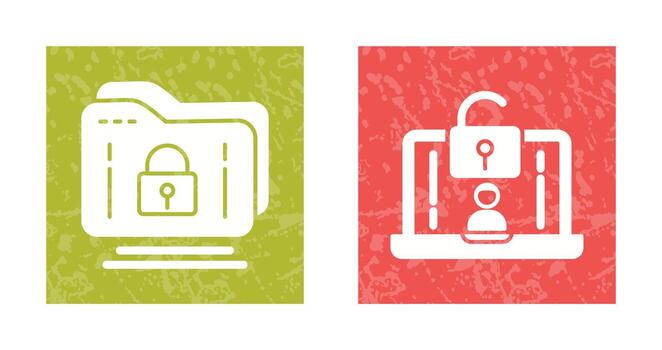Folder and Access Icon vector
