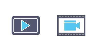 Video Communication and Video and Animation Icon vector