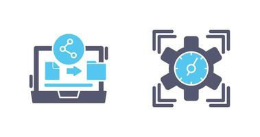 File Share and SEO Performance Icon vector