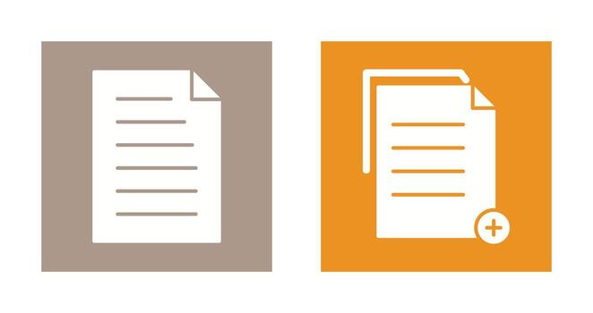 document and two files  Icon vector