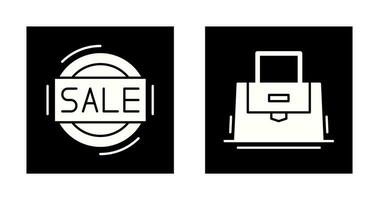 Sale and Purse Icon vector