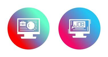 Job and Job Search Icon vector