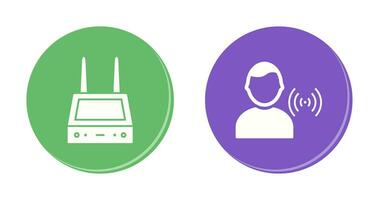 router and signal  Icon vector