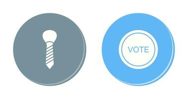 Tie and Vote Link Icon vector