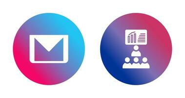 e mail and class  Icon vector