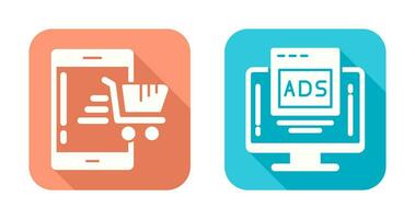 Online Shop and Digital Icon vector