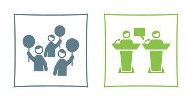 Protest and Debate Icon vector