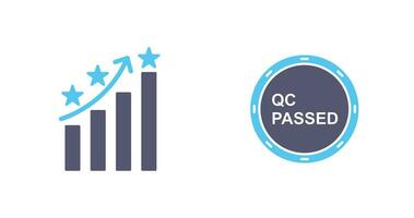 Reputation Management and QC Passed Icon vector