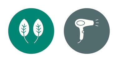 Herb and Hair removal Icon vector