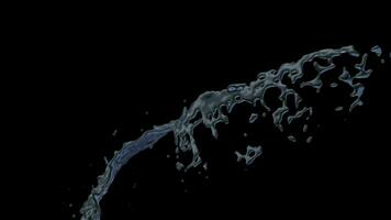 l'eau liquide lent mouvement video