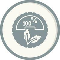 100 por ciento vector icono